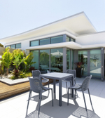 Стол пластиковый Siesta Contract Ares 80, темно-серый