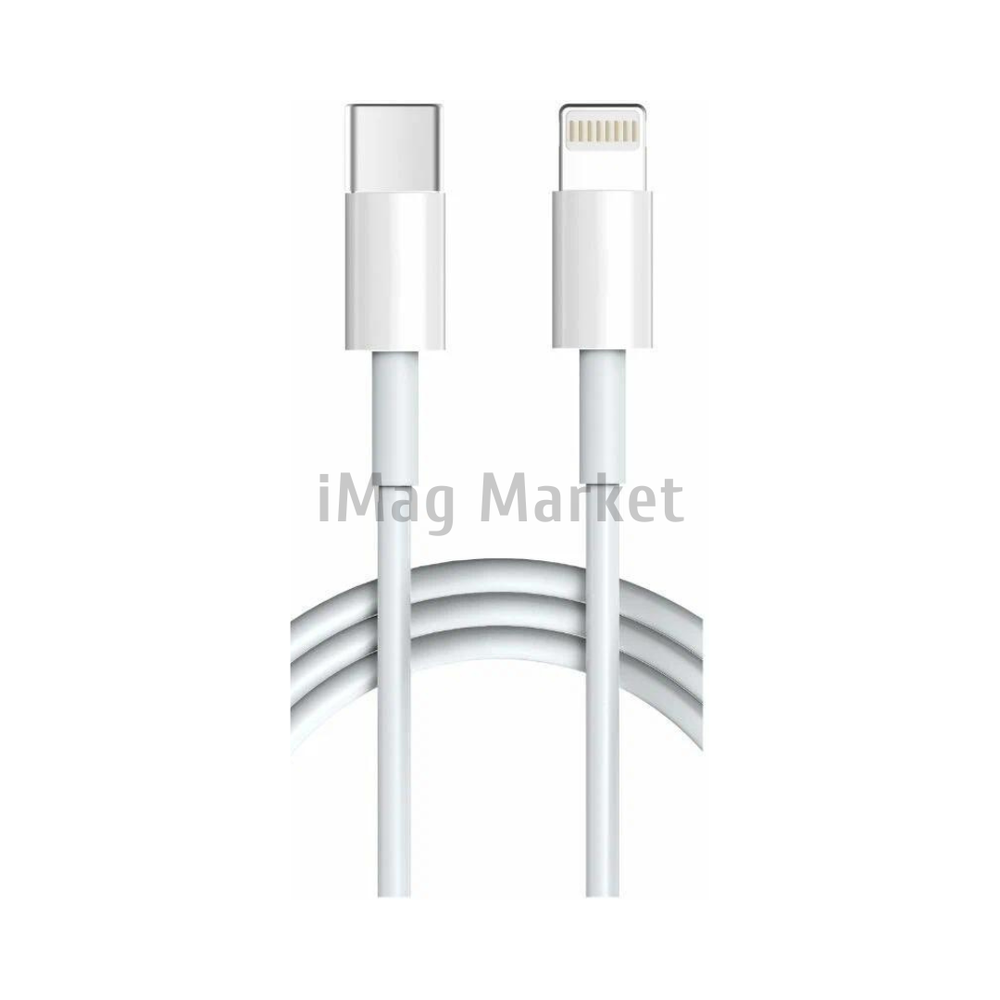 Зарядный кабель A002, USB-C - Lightning, 1A, 5W, 1 м, белый