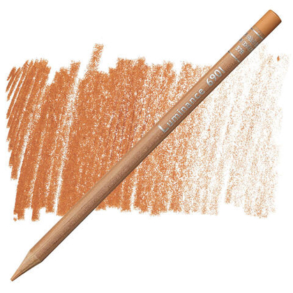 Caran d'Ache Luminance 6901. 876 Burnt ochre 50%