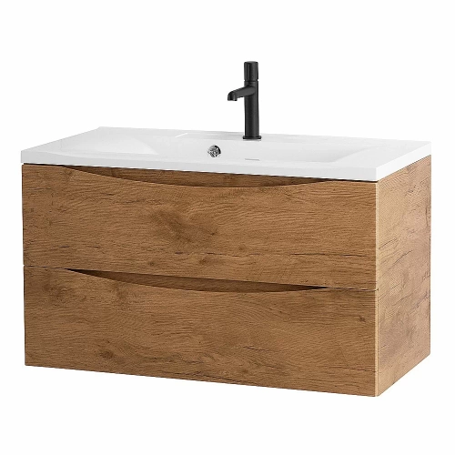 Тумба с раковиной Belbagno MARINO 100 подвесная Rovere Nature