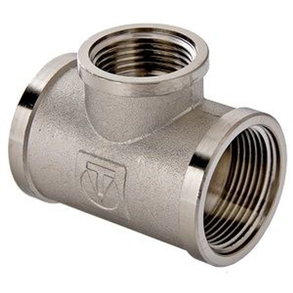 Тройник латунный переходной 1"х3/4"х1" внутренняя резьба