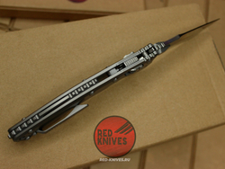 Нож Microtech Amphibian Titanium VG-10 - рукоять титан, клинок зеркало