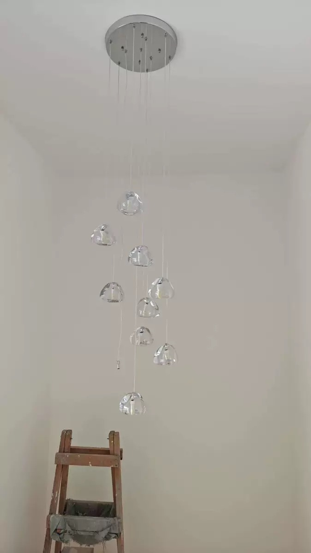 Pendant design lamp Mizu by Terzani (7 suspension)