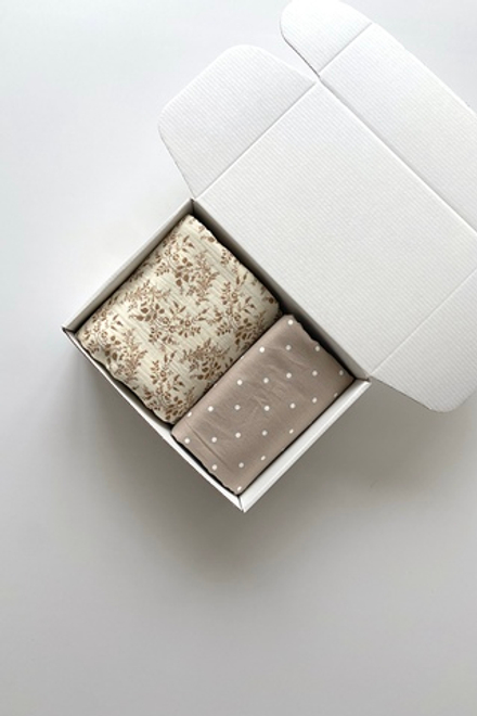 Набор пеленок "Коричневые веточки XS"