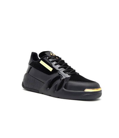 Кожаные кроссовки Giuseppe Zanotti - черный(RU20063)