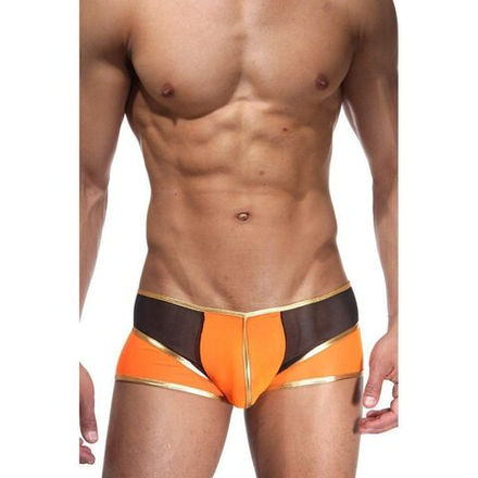 Мужские трусы хипсы оранжево-черные Cosmos Colors  L30_OBG