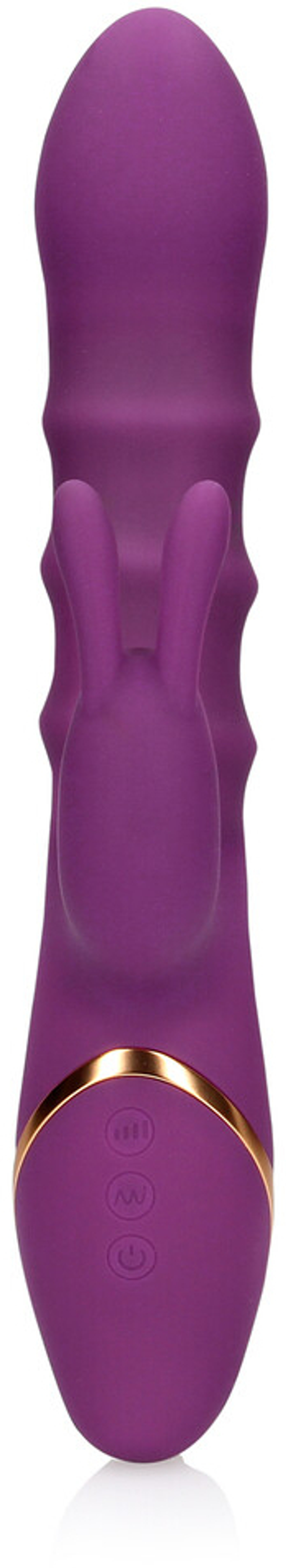 Shots Media Orchidee Purple - Вибратор с тремя движущимися кольцами