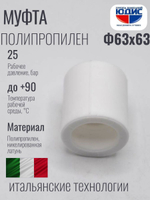 Муфта  ПП  Ф63 х 63 ViEiR  (36/6шт)