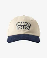 Кепка Ymkashix Block Graffiti logo темно- синяя/бежевая