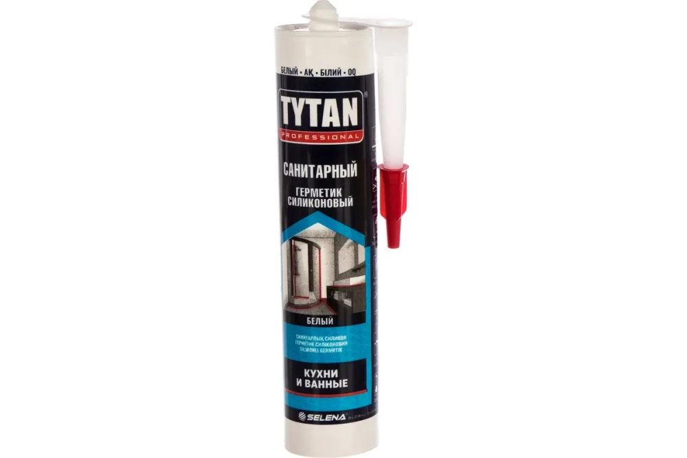 TYTAN PROFESSIONAL герметик силиконовый санитарный белый