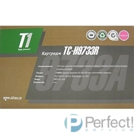 T2 C9733A Картридж (TC-H9733R) для Color LaserJet 5500/5550 (12000 стр.) Пурпурный,с чипом, Восстан.