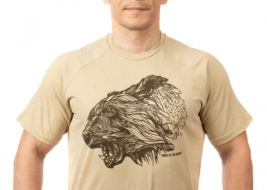 Футболка PRIDE Taiga king, Бежевый