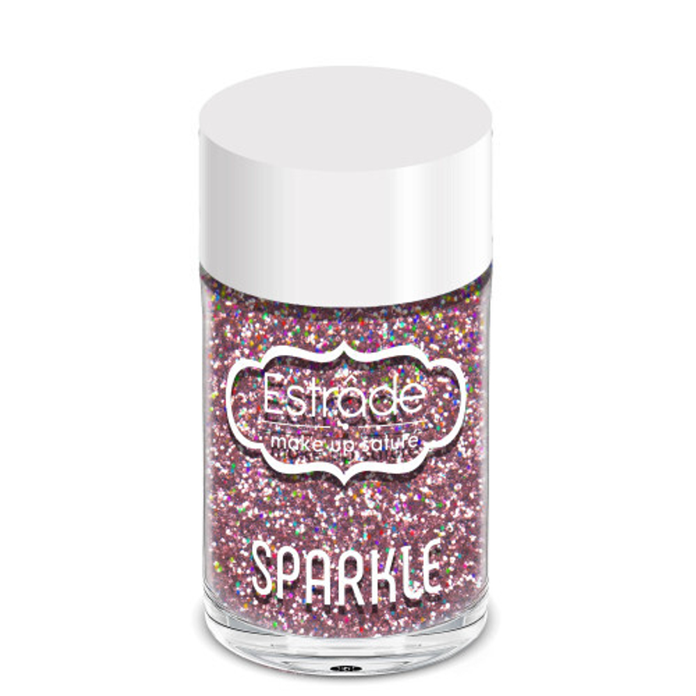 Estrade Глиттер Sparkle, рассыпчатый, тон №58, Розовый голографик, 3 гр