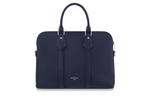 LOUIS VUITTON Cow Leather Shoulder Bag, Crossbody Bag, Handbag, Briefcase Large Men"s Marine Blue