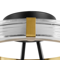 736041 Люстра ROTONDA 21W LED 1053LM 180G ЧЕРНЫЙ/ЛАТУНЬ 3000K