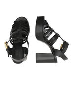 Кожаные босоножки на каблуке sierra See By Chlo\u00e9 - черный(SB40103A 17007)