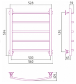 Полотенцесушитель СТИЛЬЕ Версия Н-2 600*500