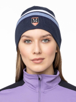Шапка MOAX Tradition Sport stripe, серо-синий 23575-72100
