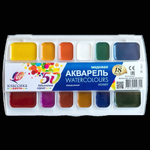 Акварель медовая "Классика Юбилейная" 18 цветов, без кисти, пластик (Луч)