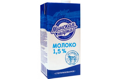 Молоко стер."Минская Марка 1.5% 1л