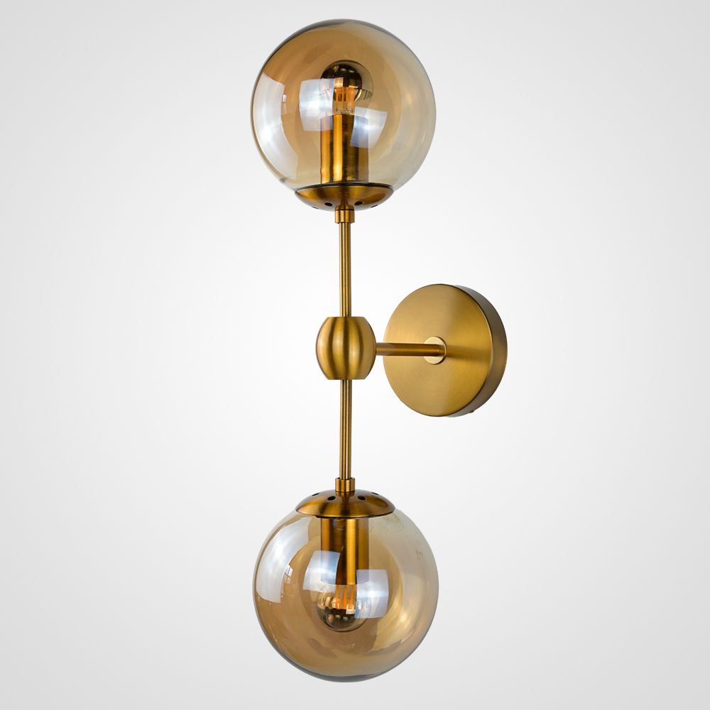 Бра Modo Sconce 2 Globes Gold By Imperiumloft