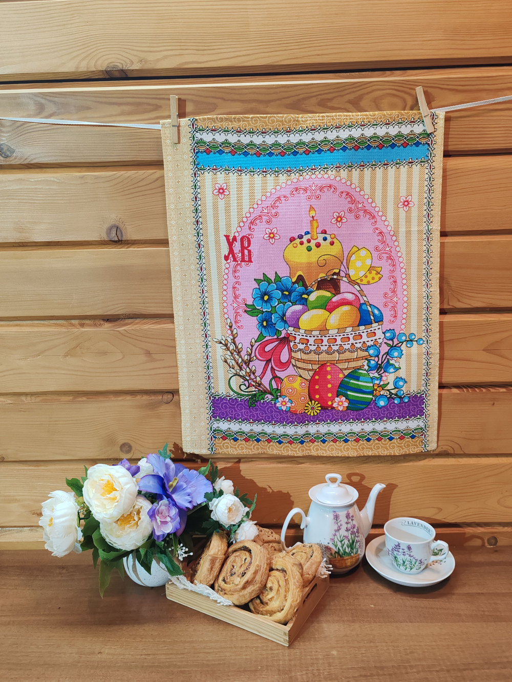 Набор кухонных полотенец, 3 шт , 45х60 см , вафельное