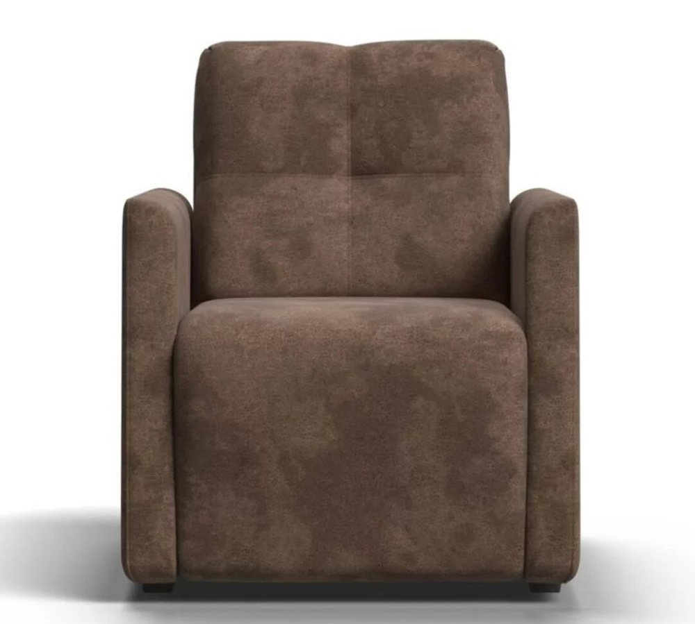 БОСС не раскладное кресло-пуф Алькантара шоколад (последний экземпляр)