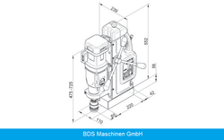 Магнитный сверлильный станок BDS MAB-825