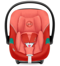 Коляска Cybex Balios S Lux SLV complete Aton S2 Hibiscus Red 3 в 1 Stone Grey с дождевиками