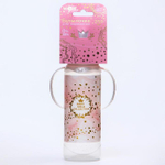 5399840 Бутылочка для кормления «Золотая коллекция: розовый мрамор», 250 мл цилиндр, с ручками