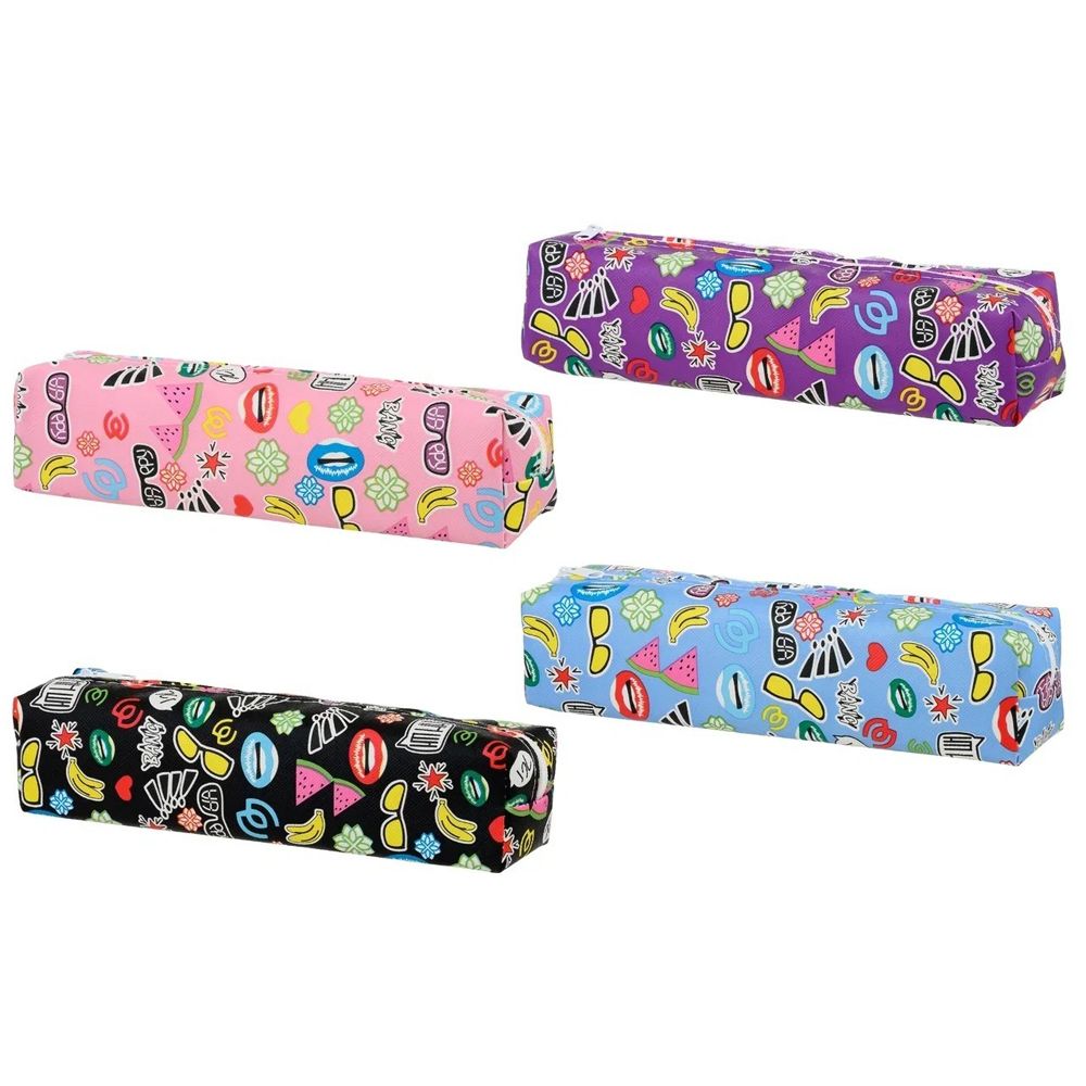 Пенал-косметичка Basir без наполнения, 20,5*5*5 см, серия "Bang", 4 цвета ассорти Пенал-косметичка Basir без наполнения, 20,5*5*5 см, серия "Bang", 4 цвета ассорти