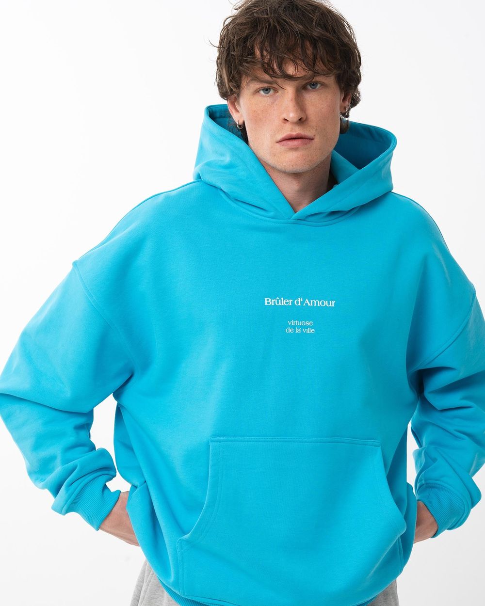 Худи Bruler d'Amour Investigation Azure Blue синий
