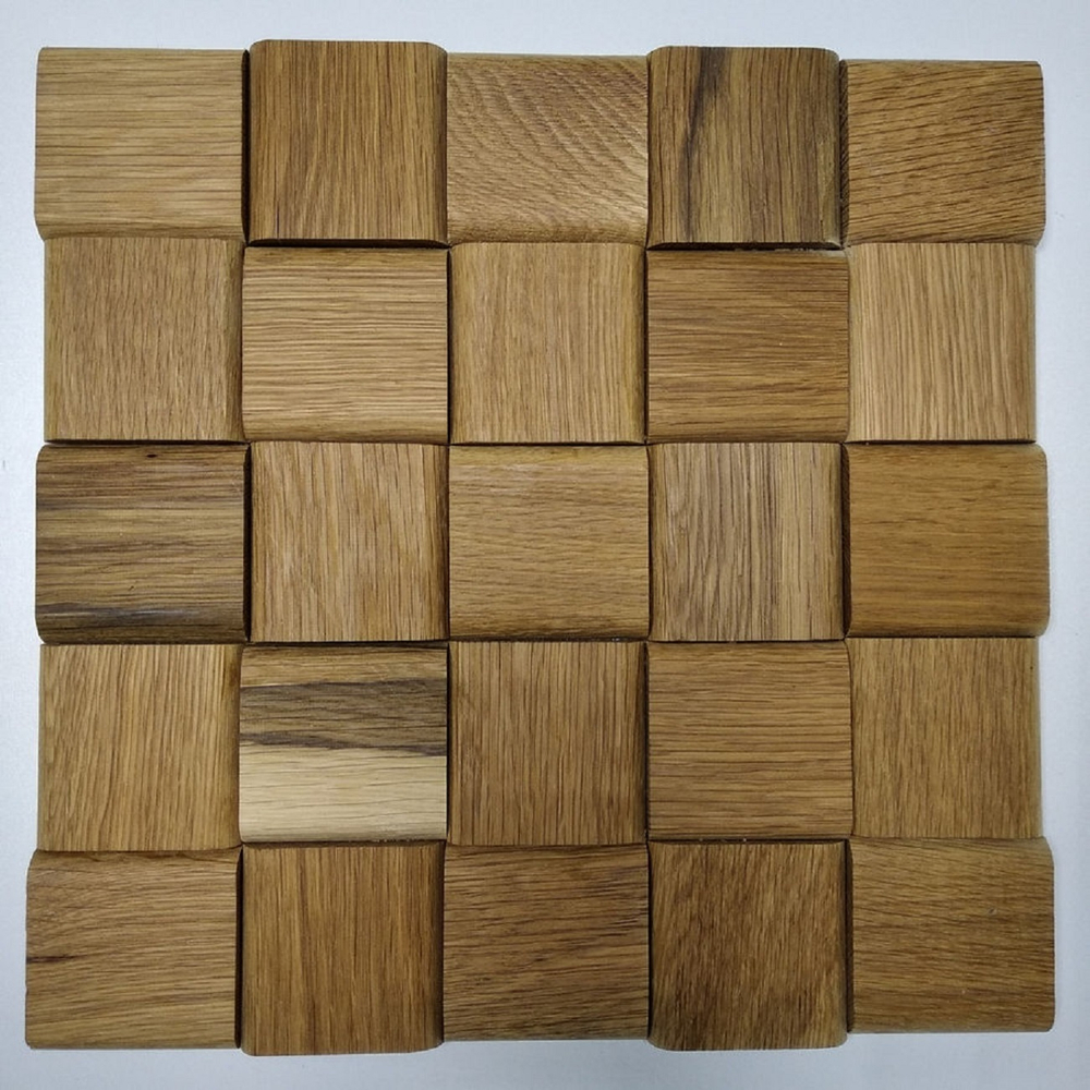 Деревянная мозаика для стен Wood Mosaic Дуб Вельвет