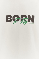 Футболка BORN TO FLY | Cливочно-шоколадный