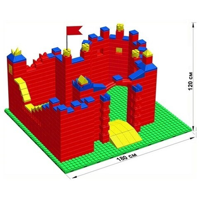 Большой конструктор LK Замок GB7,5 M на платформе 40х35, для детей 3-8 лет