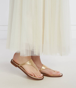 Кожаные вьетнамки DANIELLA Michael Kors - золотой(40S4DNFS1M)