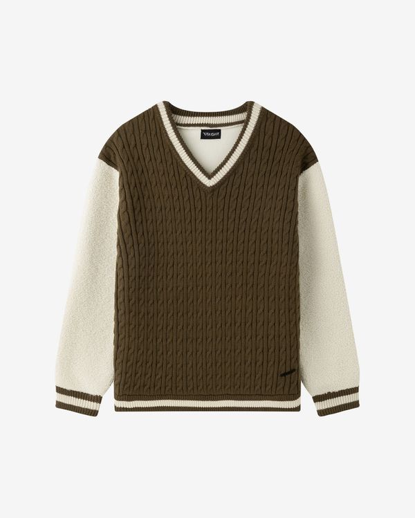 Свитер Lamb коричневый/бежевый - фото 1