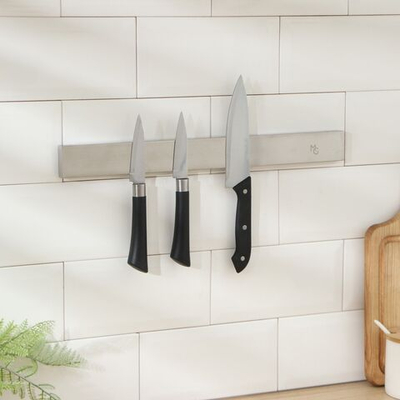 Держатель для ножей магнитный Magistro Sentinel, 40 см, нержавеющая сталь (Цвет: не задано)