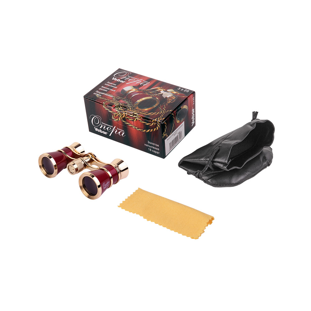 Бинокль БГЦ 3*25 B24 (красный с фокус.)