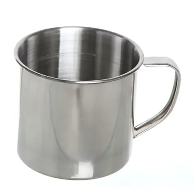 Кружка походная металлическая, диаметр 7см, 200мл