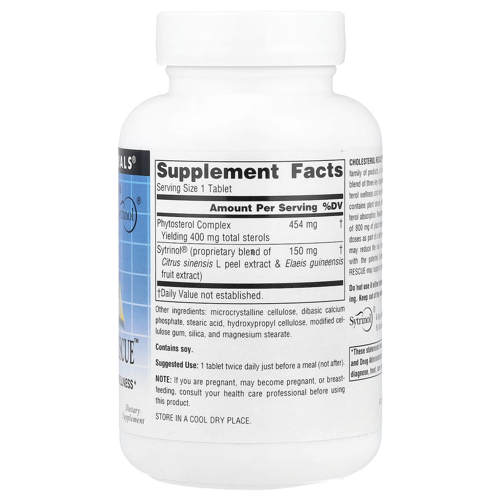 Source Naturals, Cholesterol Rescue™, добавка для поддержки уровня холестерина, 60 таблеток