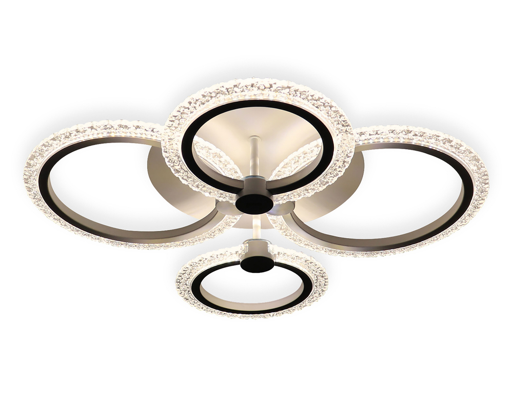 Потолочный светодиодный светильник с пультом FA4061/4 WH белый 4200K/3000+6400K/6400K+3000K 51W 530*480*125 (ПДУ ИК)