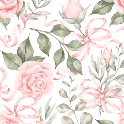 Розы, банты и ленты