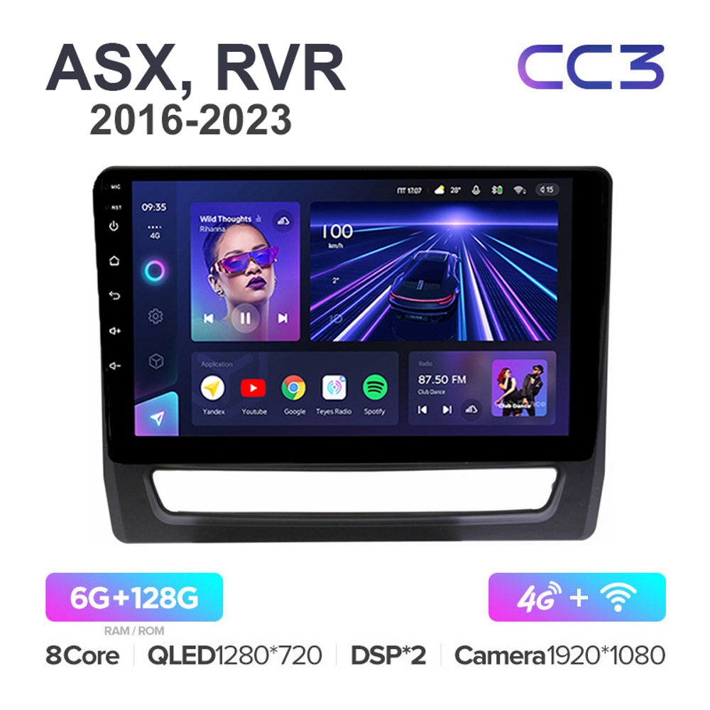 Teyes CC3 10,2"для Mitsubishi ASX, RVR 2016-2023 (прав)