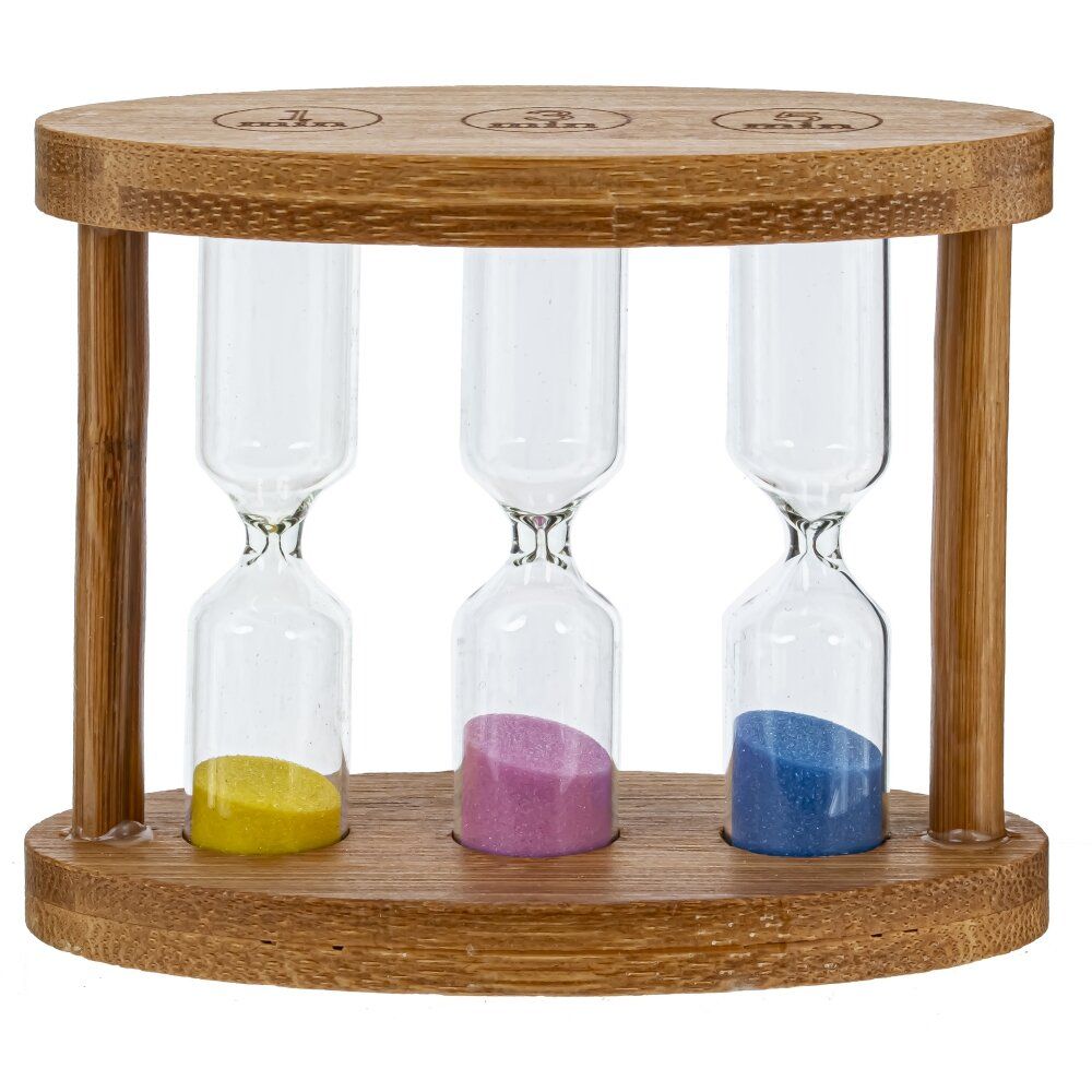 GAEM Часы песочные (1/3/5 мин.), L11 W5 H9 см, 3в.