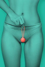 Коралловый вагинальный шарик ROSY (Цвет: коралловый)