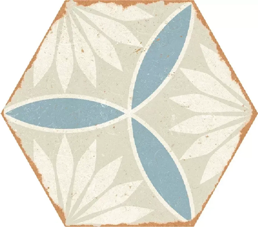 Ennface Pattern Kaleidoscope Blue 22x25