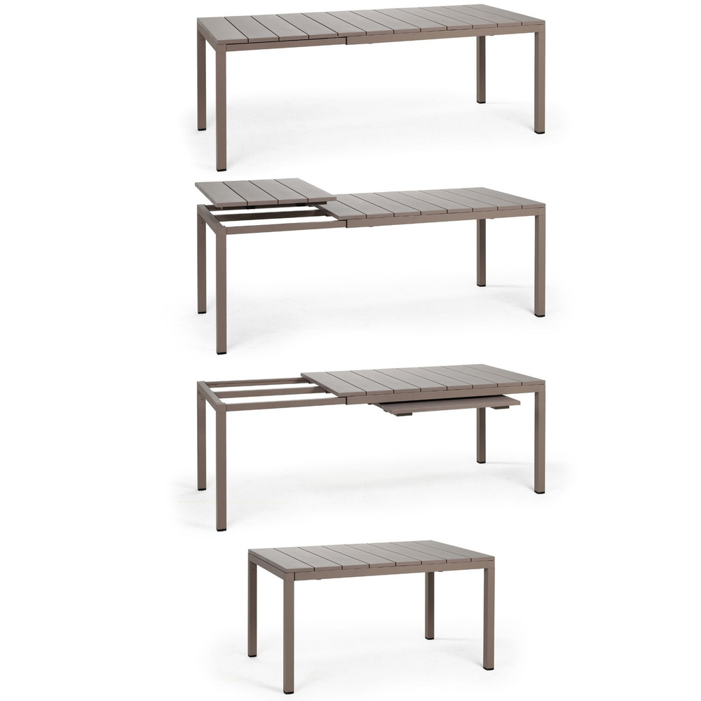 Стол пластиковый раздвижной Rio 140/210, Тортора