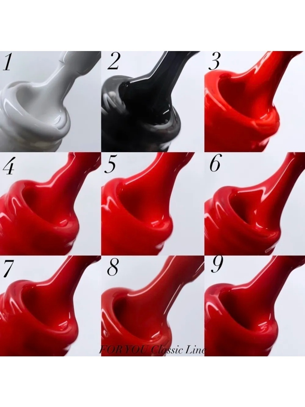 FOR YOU Гель лак набор Classic Line из 5 шт