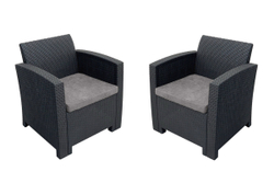 Комплект мебели Arizona Set Max, антрацит (на 5 персон)